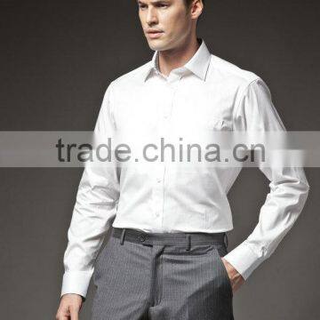 HOT Sale! 2015 Summer Weared Men's White Business Shirt ! 100% Cotton photo-2