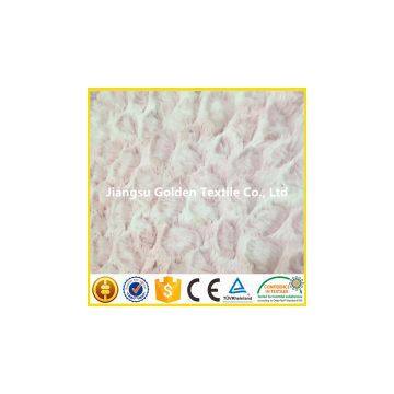 high quality 100% polyester plush fabric for pillow cover/ soft toy