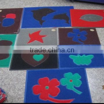 2017 NEW vinyl flooring pvc backed pvc coil door mat outdoor coir mats