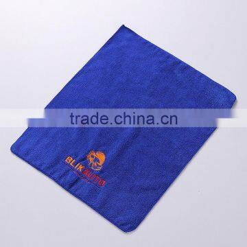 small MOQ 100%cotton custom logo embroidered/printed gym towel with logo