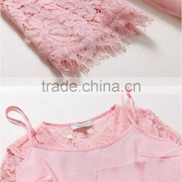 Fashion Women Organza Floral Embroidered Lace Prom Dress Ladies Sexy Printed Mini Dress photo-5