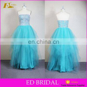 Your Design Strapless Sleevelss Beaded Floor Length Wholesale Sexy Special Occasions Prom Dresses