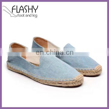 Wholesale new arrival women canvas shoes casual flat espadrilles