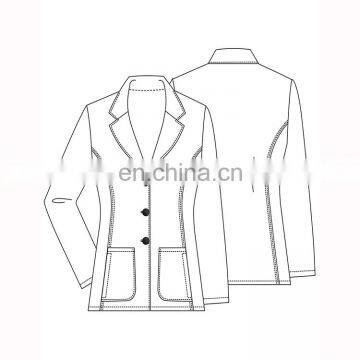 2017 Professional Doctor's Wear White Lab Coat