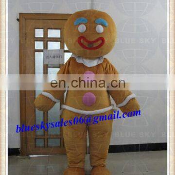 Adult Gingerbread Man Mascot Costume Biscuitmen Costume for sale