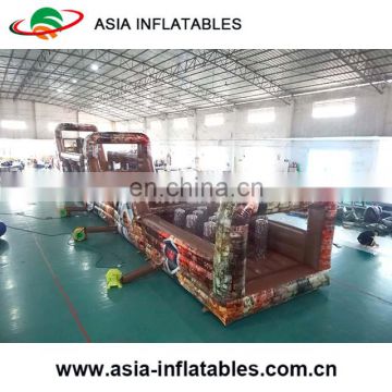 PVC Giant Camouflage Style Inflatable Obstacle Course For Outdoor Games