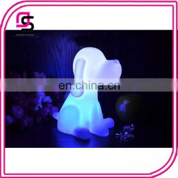 Hot selling PVC battery 3d led lamp night light cartoon cute dog night lights