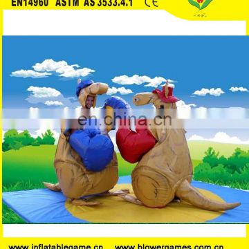 Commecial foam padded jumping sumo suits with wrestling mat