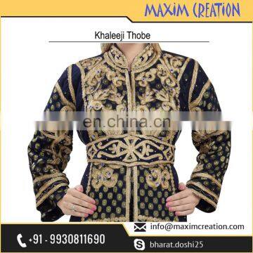 New Dubai Khaleeji Thobe Caftan Dress By Maxim Creation 5784