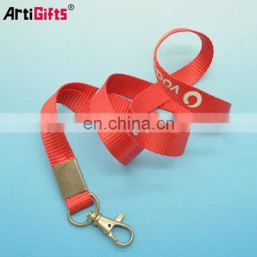 Factory direct wholesale custom cheap printed lanyard webbing nylon strap