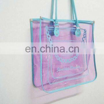 Pvc handle bag for shopping