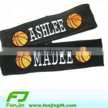 custom cotton terry basketball headband