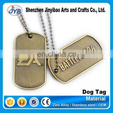 die stamping wholesale antique brass engraved dog tags for gifts