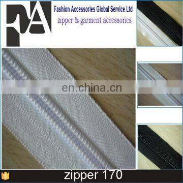 5# Open End Nylon Separating Zipper With Silver Teeth