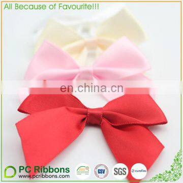 wholesale ribbon and bow, satin pre-tied gift ribbon bow