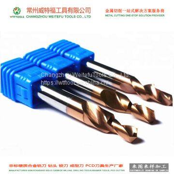 WTFTOOL non-standard solid carbide step drilling bit tools