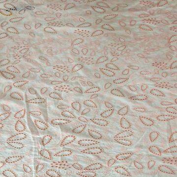 embroidery fabric swiss Cotton embroidered