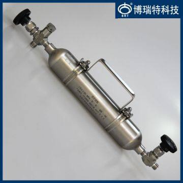 BPY-G300 No Welding Seamless Body 316L Stainless Steel 1/4 NPT-F LPG Sample Cylinder