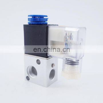 GOGO 3 way Pneumatic Aluminium solenoid valve 3V1-M5 3V1-06/08 Port M5, 1/8" 1/4" BSP AC DC micro control gas electric valve