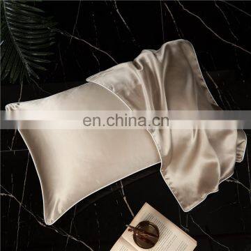 Soft Deep Sleep Beauty 100% Mulberry Silk Pillowcase Summer Silk Plain Color for Hair and Skin photo-3