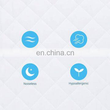 2020 Amazon Hot Sale Home Textile Waterproof Damask Jacquard Cotton Microfiber Quilted Mattress Pad Topper Queen Size Wtih Stret photo-3