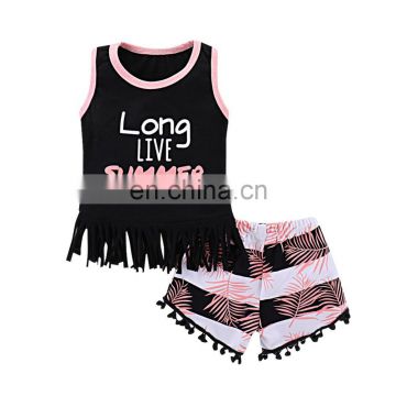 Summer best-selling casual loose child sports vest two-piece suit