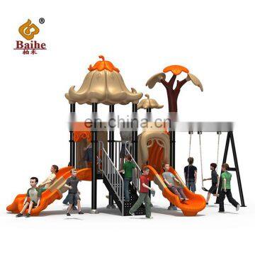 Good Quality Children Outdoor Used Mcdonalds Playground Equipment Plastic Slide Swing Set For Sale