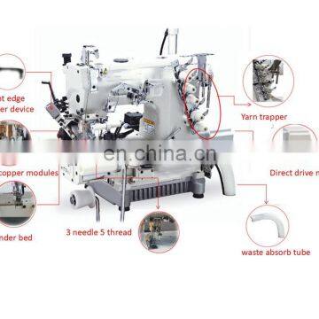 BA 600D-38 DIRECT DRIVE RIHGT CUTTER CRLINDER BED INTERLOCK SEWING MACHINE photo-2