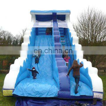 Inflatables Dry Slides Outdoor Inflatable Blue Wave Boncer Slide For Sale photo-5