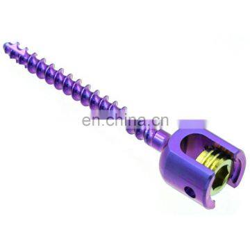 China Manufacture Spinal Fixation System Monoaxial Pedicle Screws Orthopedic Surgical Spine Implants photo-3