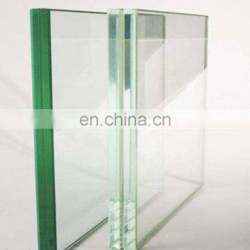 Customized shape of three glazed tempered vacuum insulated glass panels for direct sale