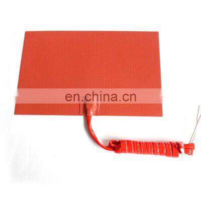 230 Volt 1200w Customized Flexible Pad Silicone Rubber Heater 250x1000 mm photo-3