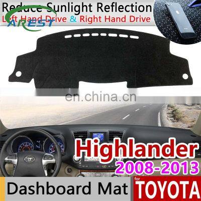 for Toyota Highlander XU40 Kluger 2008~2013 Anti-Slip Mat Dashboard Cover Pad Sunshade Dashmat Carpet Accessories 2009 2011 2012