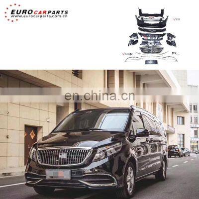 V class W447 may pp material body kit for W447 v250 v260 front bumper grille rear bumper W447 vito car bodykits