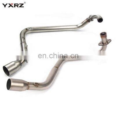 Modified Universal Full System Front Middle Link Connect MSX125 Motorcycle Exhaust Pipe photo-2