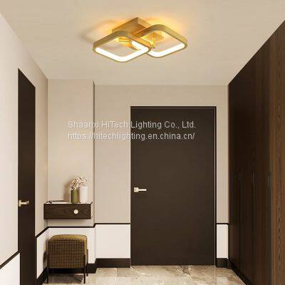 Golden Acrylic Aluminum Aisle Ceiling Lamp For Cloakroom Corridor Balcony Foyer Lighting Thin Lights Home Lustering Luminaire photo-4