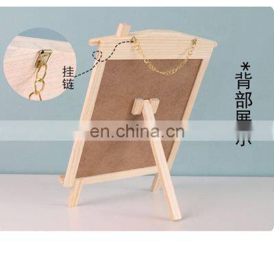 Wholesale Creative Wooden Double Side Blackboard Can Be Hung Message Board Children Creative Gift photo-3