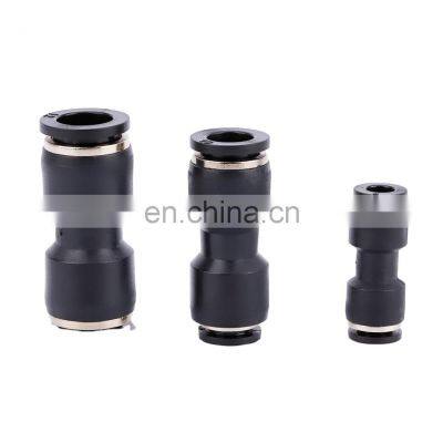 Top Quality PU PUC Series 4mm 6mm 8mm 10mm 12mm 14mm 16mm Union Straight Plastic Pneumatic Fitting for Pipe Connection