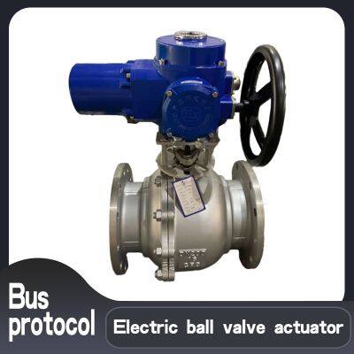 Explosion-proof switch type electric ball valve  DN20  Electric valve actuator