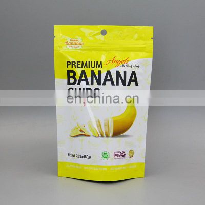 Food packaging company custom printed stand up pouch snack bag laminated plastic spice bag