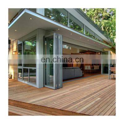 Thermal break aluminium bi-fold accordion best price bi folding doors