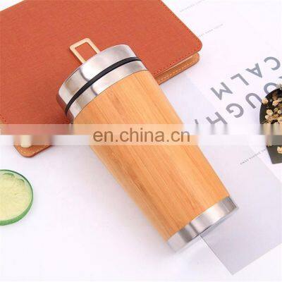 Hot Sale Insulated Bamboo Stainless Steel Wine Tumbler Cup