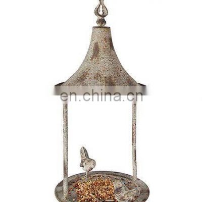 metal hanging bird feeder