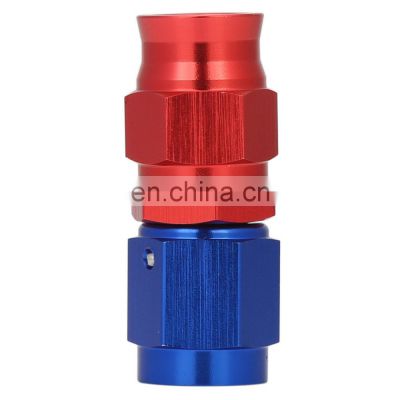 AN Aluminum Braided Hose Fittings, 0 Degree Swivel Fuel Oil Hose End Fitting