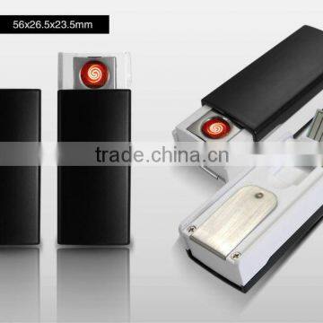 Golden USB electronic Cigarette Lighter ,E-lighter,Coil lighter,with memory function