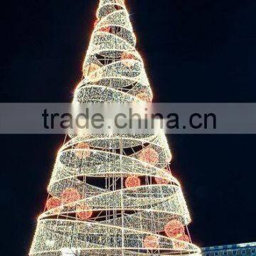 2015 giant metal frame christmas tree for square display