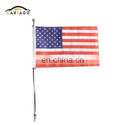 Aluminium Car Multifunctional Antenna Flagpole with USA American Flag for Jeep Wrangler JK