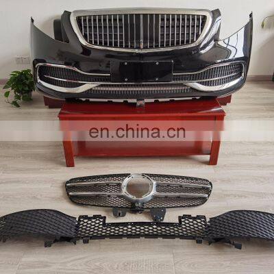 Runde Car Modification Factory Price Maybach Style Front Bumper+Grill Body Kit For Mercedes V Class W447 Vito Metris V260 2014- photo-5