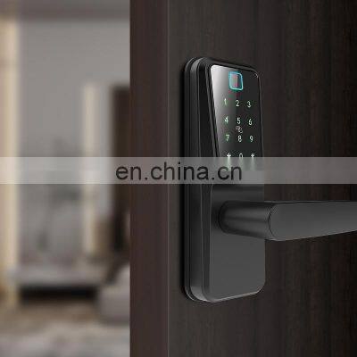 Wifi Ttlock Apps Intelligent Biometric Smart Lock Price Electronic Digital Smart Fingerprint Door Handel Lock For Security Home