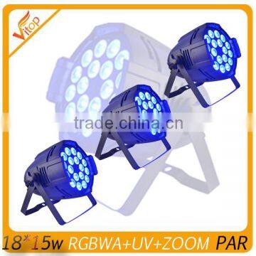 LED dj lighting rgbwa uv 6 in 1 led par zoom stage light